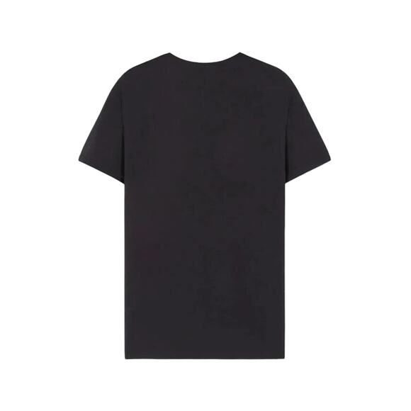 Versace T-Shirt Men's 4/ M Black Cotton Stretch Medusa Logo V-Neck NWT - Picture 5 of 14